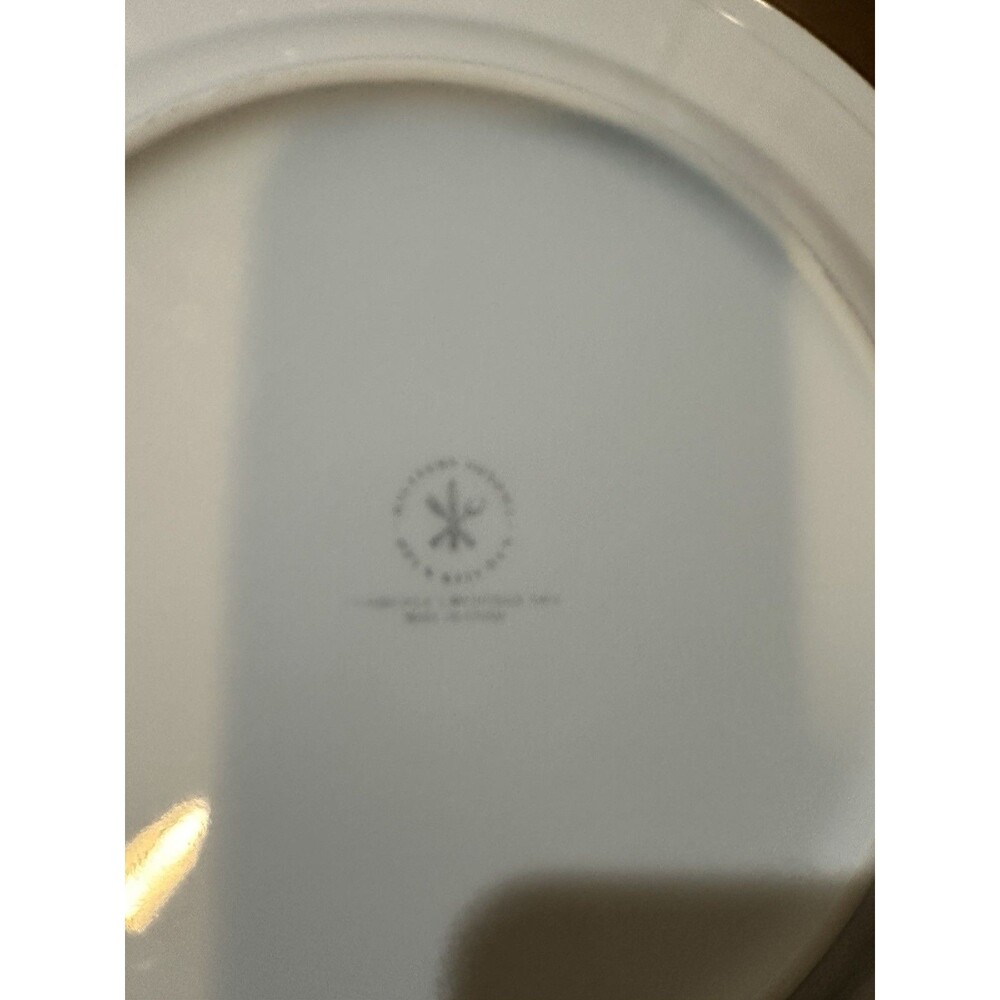 Williams Sonoma Open Kitchen Dinner Plates All White 10.50" Set of 4 - Picture 3 of 3